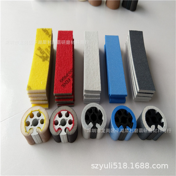 厂家批发 打磨注塑件合模线胶芯磨头去除毛刺海绵砂纸磨头