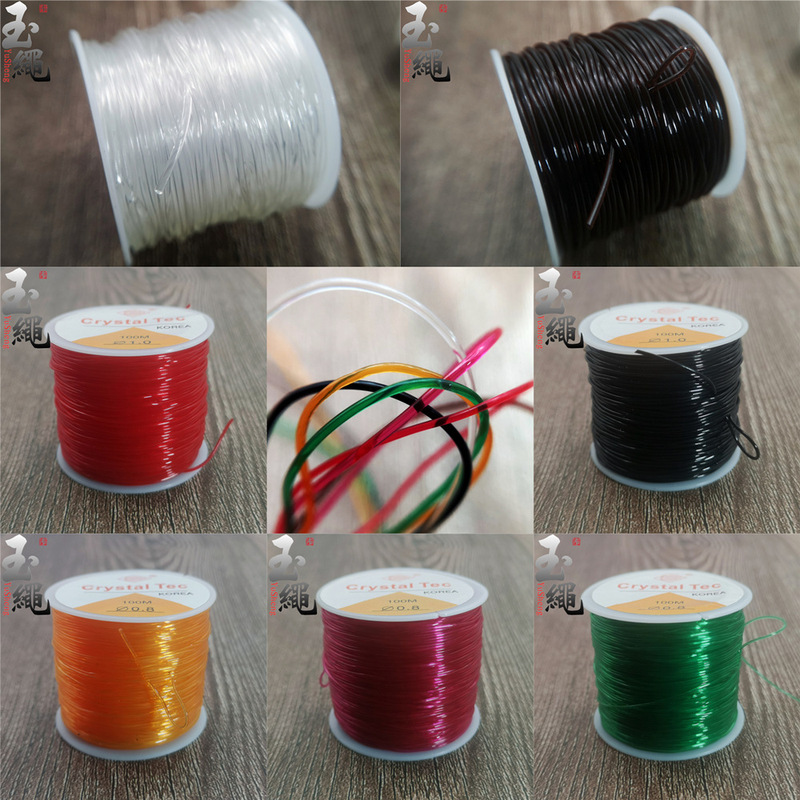 Black Round Transparent Crystal Elastic String Bracelet Rubber Belt Rope Red Wear Bracelet Elastic Fish Wire Rope Elastic Line Black Round Transparent Crystal Elastic String Bracelet Rubber Belt Rope Red Wear Bracelet Elastic Fish Wire Rope Elastic Line