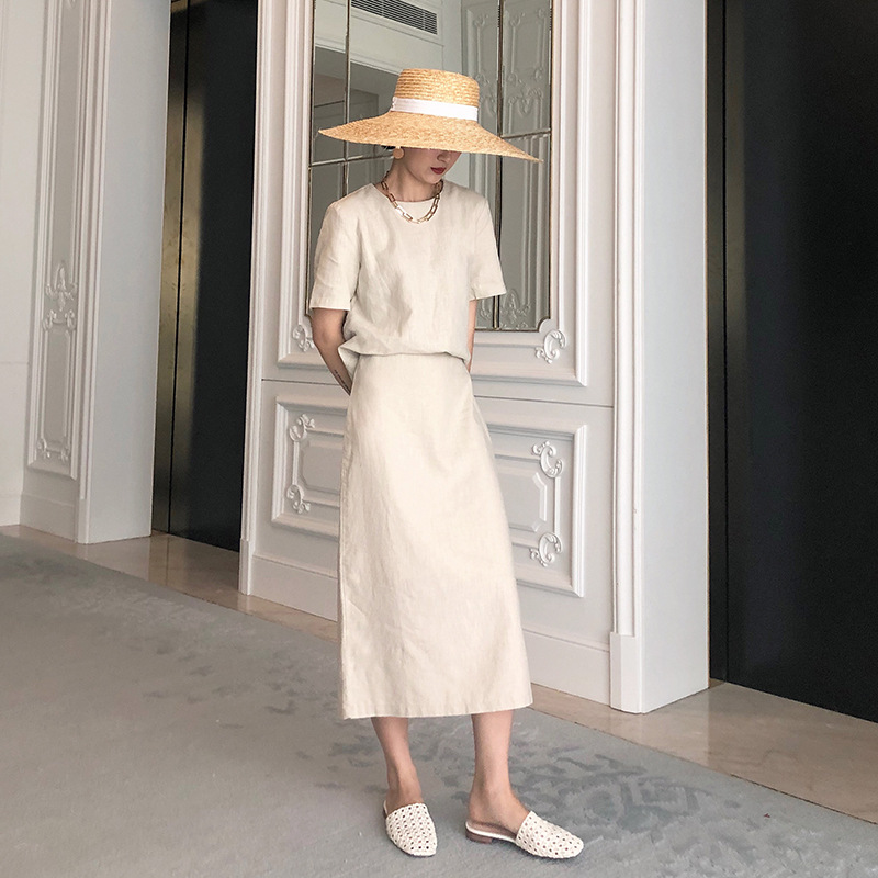 Costume femme HUI HUI en Coton et lin - Ref 3333898 Image 3