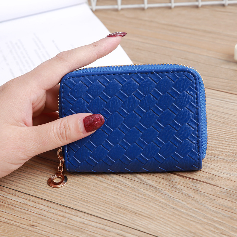 Nihaojewelry Wholesale Accessories Korean Woven Pattern Multi-position Card Bag display picture 1