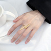 Adjustable ring for beloved, simple and elegant design, Japanese and Korean