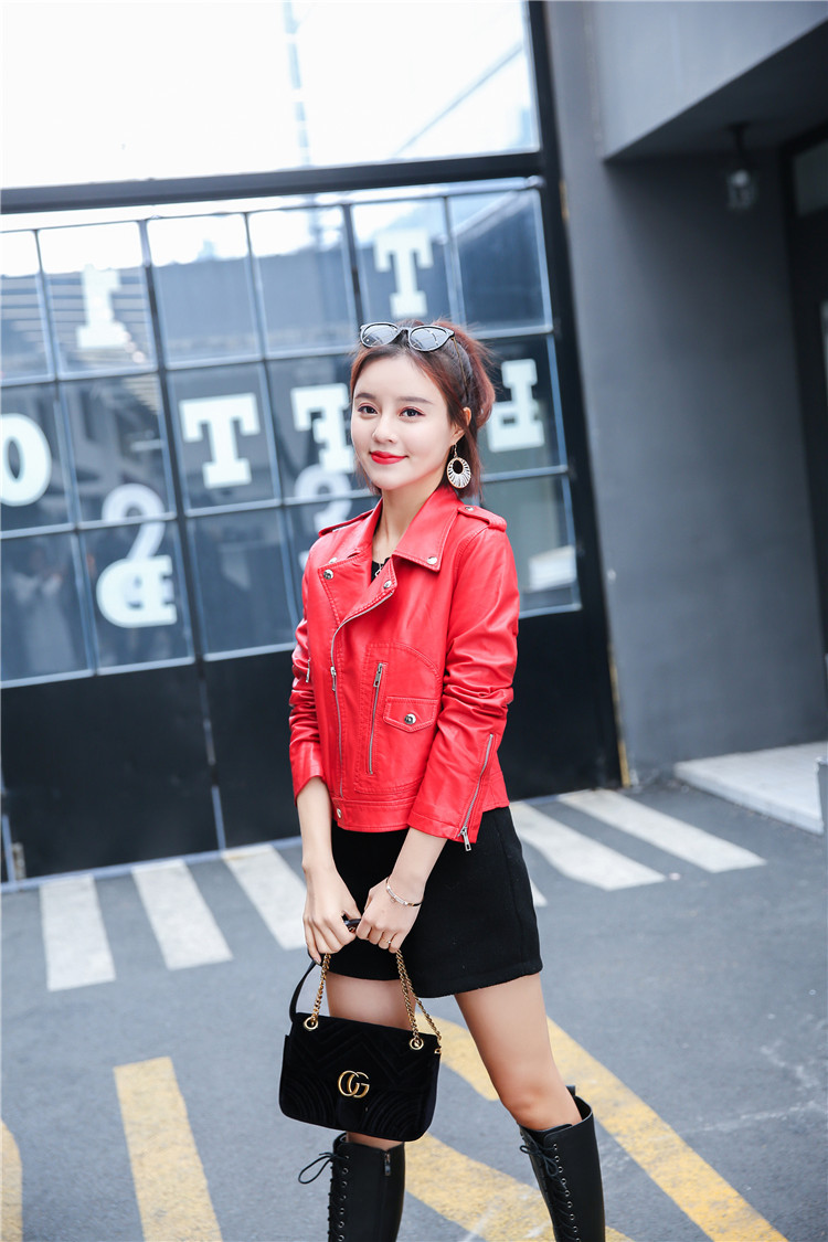 Veste cuir femme en PU - Ref 3331398 Image 17