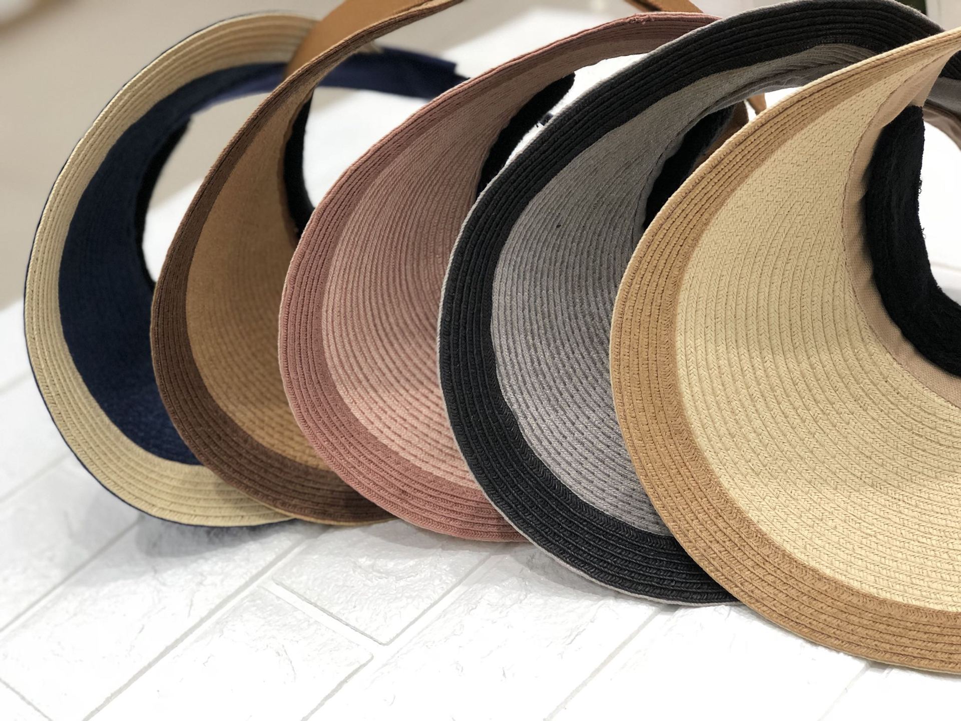 Korean Cover Face Anti-ultraviolet Sunscreen Empty Top Straw Hat display picture 8