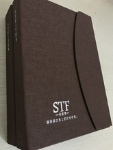 【诗庭梵】新款全毛 涤毛 精纺西服面料色卡 皮样本 全手工样本