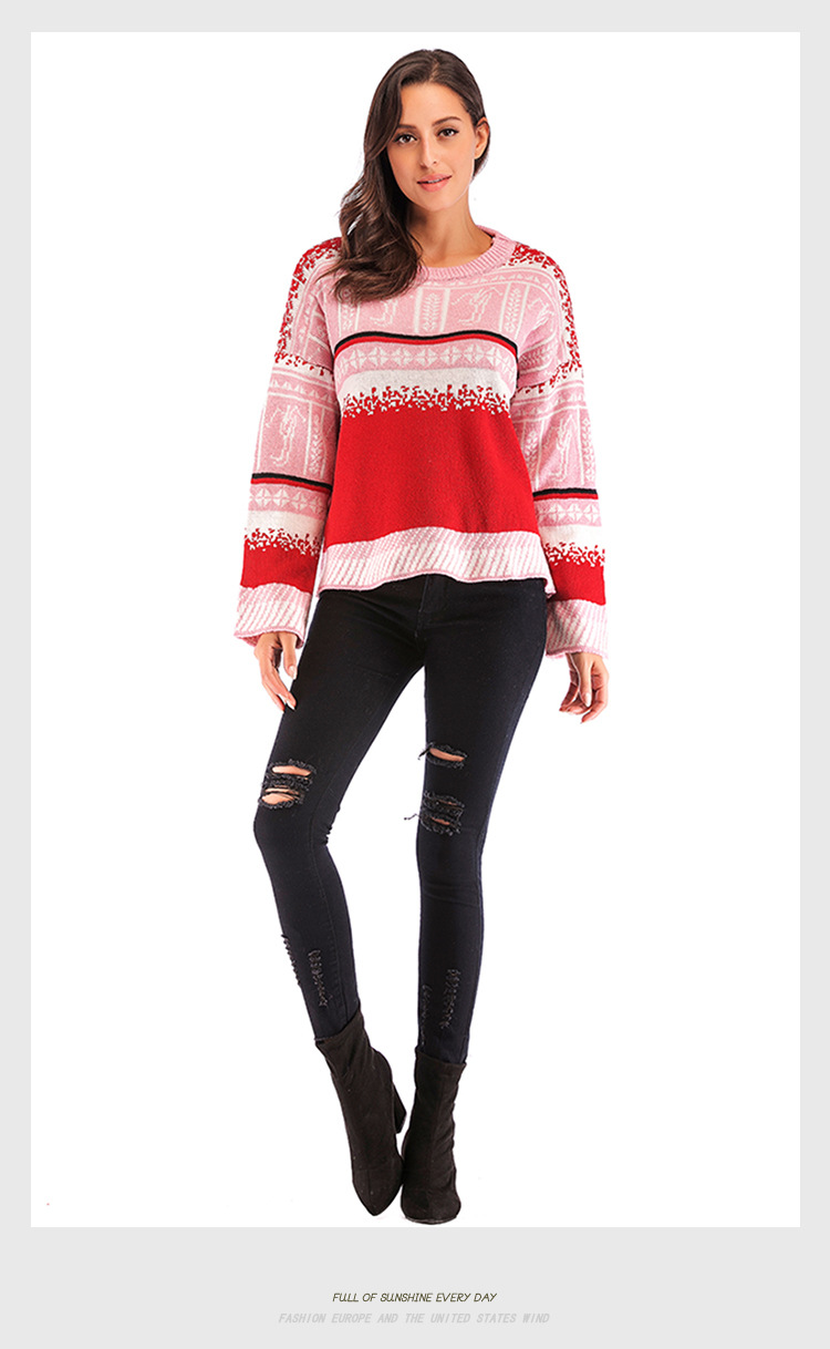 autumn and winter new casual long-sleeved knitted sweater  NSJR23053