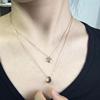 Pendant, short chain for key bag , fashionable necklace, universal accessory, Korean style