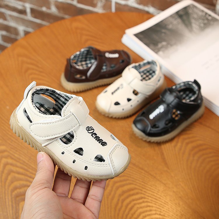 男童包头凉鞋2019夏季新款韩版儿童纯色百搭沙滩鞋宝宝休闲凉鞋潮|ru