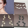 Fashionable cute earrings for bride, ear clips, accessory, 2023, internet celebrity