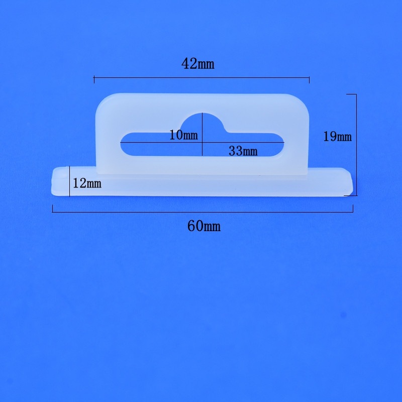 新款塑胶挂钩 彩盒挂扣 塑料包装挂勾 立体透明飞机孔 可定制颜色