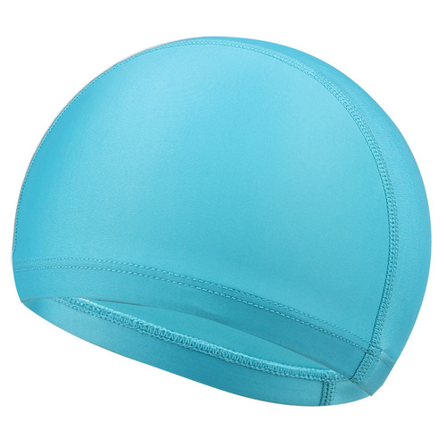Foreign trade single children's cloth cap for boys and girls, universal solid color, high elasticity, comfortable and headless hot spring swimming pool professional swimming cap