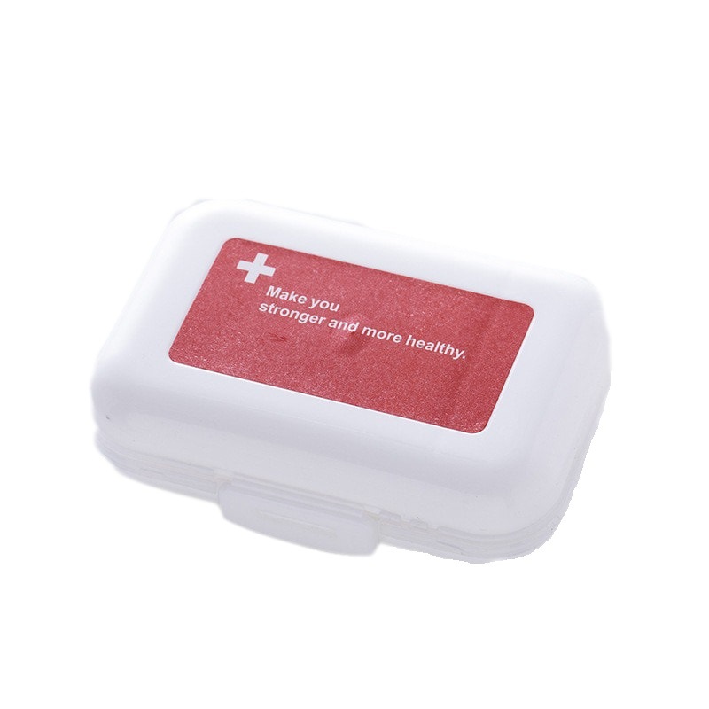 Portátil de 7 días caja de medicina pequeña 8-rejilla caja de almacenamiento de embalaje de plástico caja de viaje portátil PP nuevo material caja de material