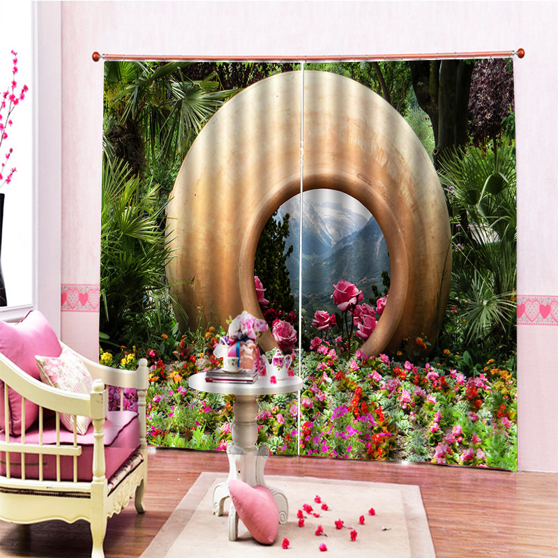 个性创意窗帘厨房短帘防水窗帘布 提供电商上架图片来图一件起订