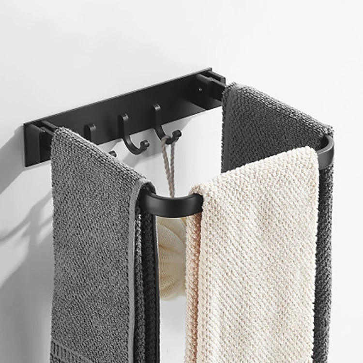 Creative black Scandinavian towel