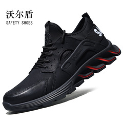 Cross-border autumn and winter anti-smash and anti-puncture labor protection shoes for men, lightweight, breathable, deodorant work shoes, anti-slip, acid and alkali resistant safety shoes
