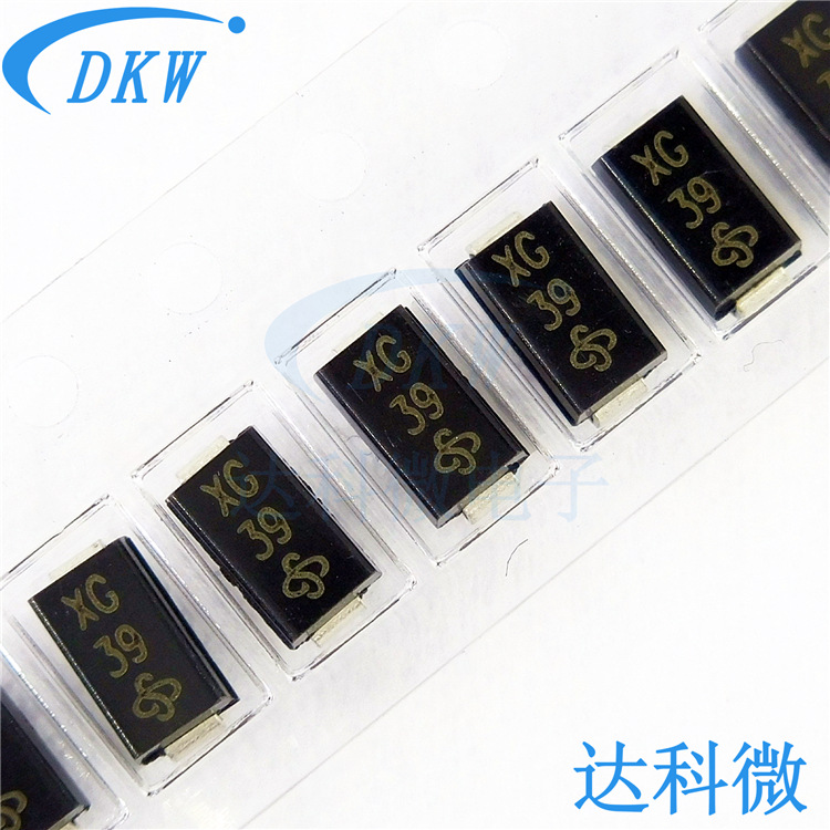 SMAJ13CA-E3 DO-214AC 丝印XG 贴片SMA双向瞬态抑制二极管 SMAJ13