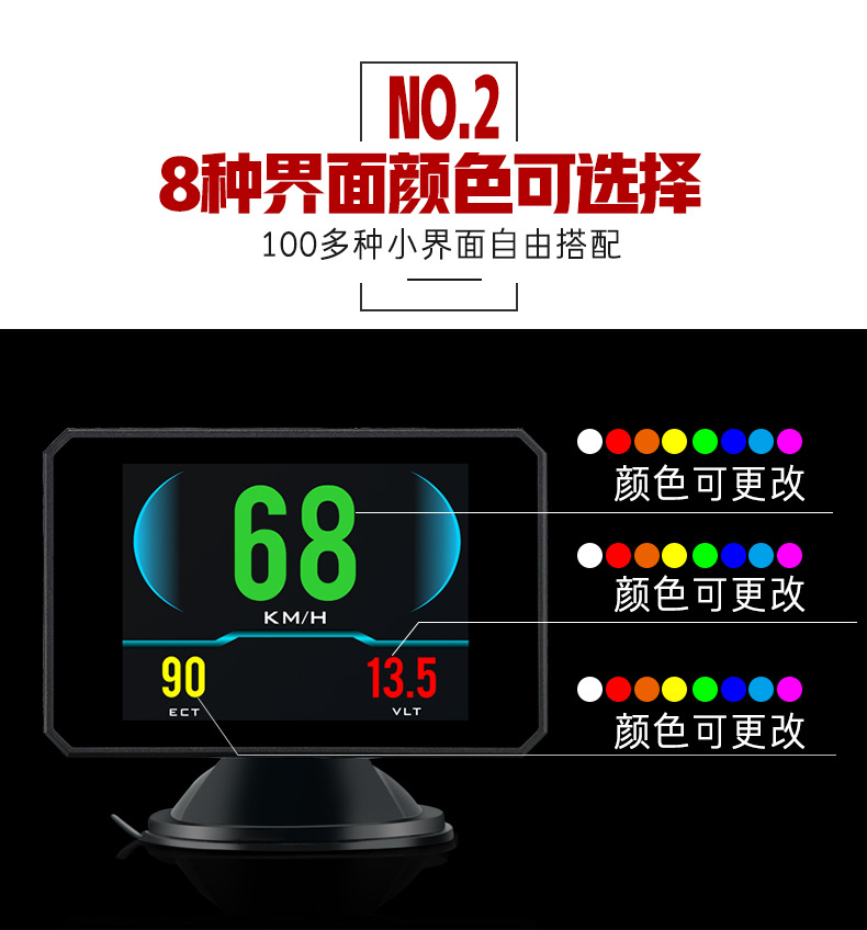 Hud Car Computer Monitor Car Head-Up Monitor Driving Computer P16