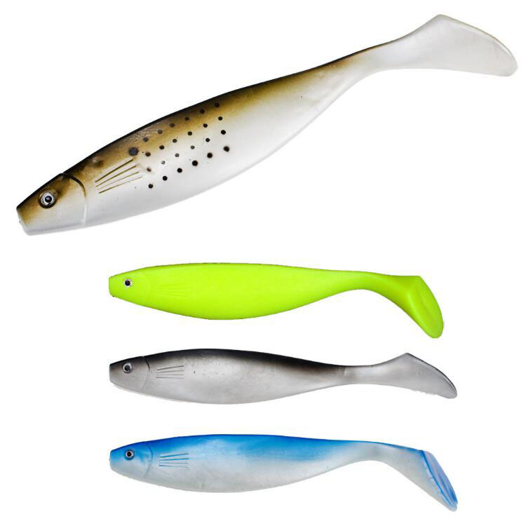 Big Paddle Tail Fishing Lures Soft Baits Bass Trout Fresh Water Fishing Lure