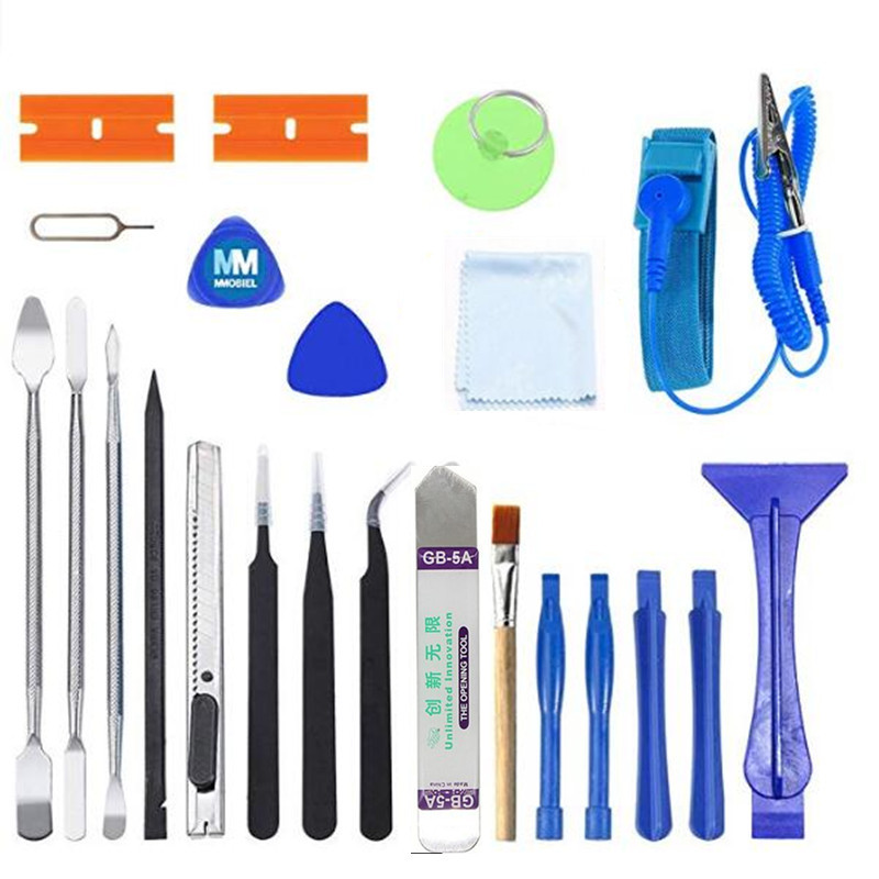 23件套拆机售后维修工具 平板手机主板维修工具 金属撬棒 静电环