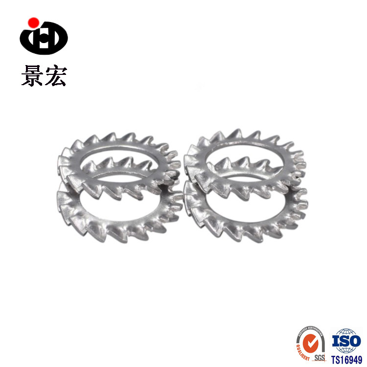 景奥销售不锈钢外锯齿垫圈 304不锈钢锁紧垫圈 防滑菊花垫片 Ф10