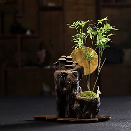 香炉;陶瓷工艺品;流水摆件