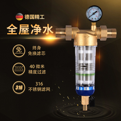 前置過濾器 壓力表過濾器純銅過濾器反沖洗 生産廠家