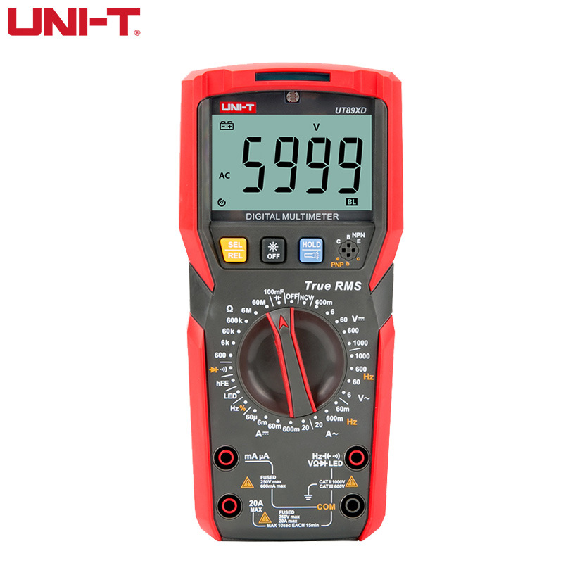 优利德UT89XD高精度数显万用表电工防烧智能多用表批