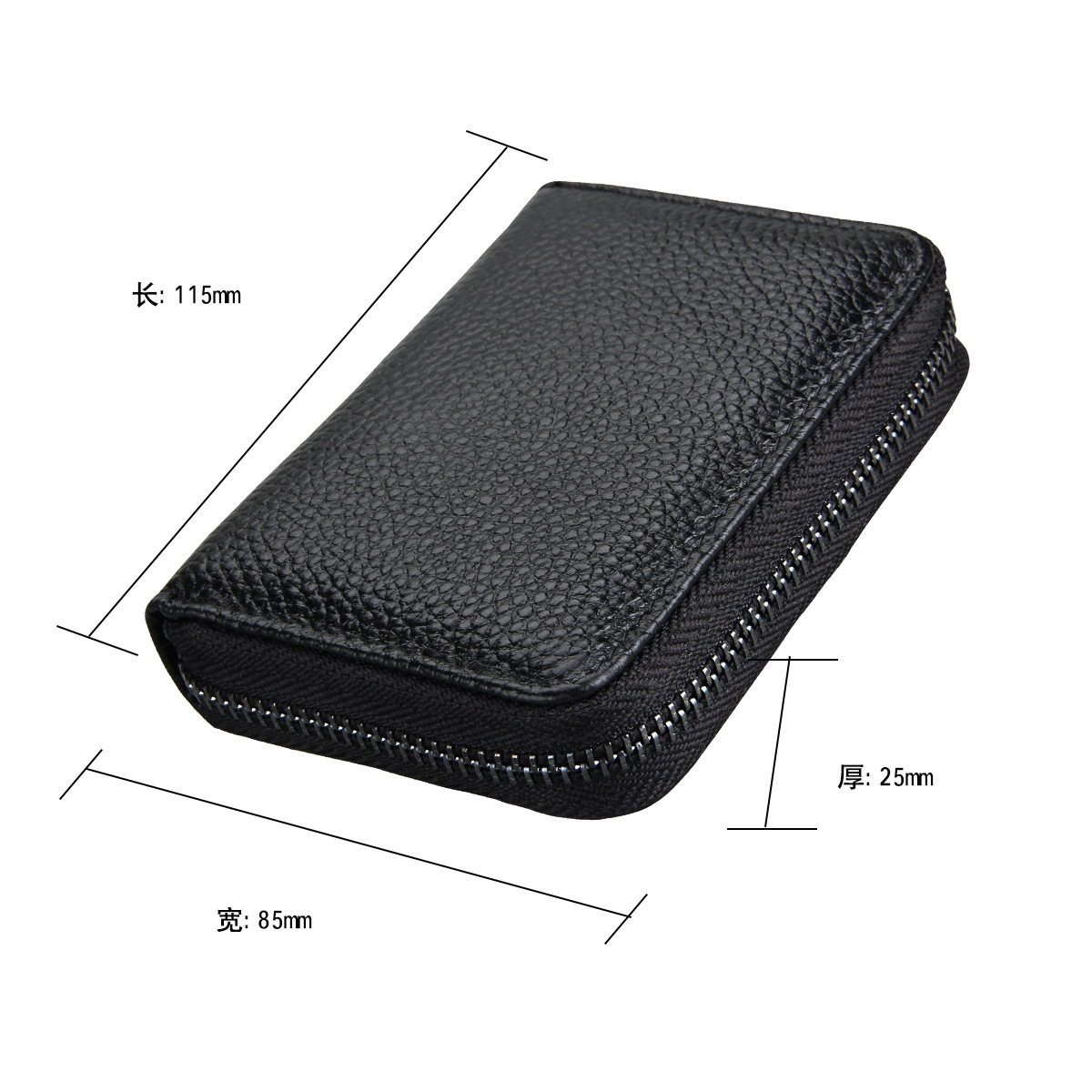 Anti-theft Swiping Portable Leather Card Bag Wholesale Nihaojewelry display picture 13