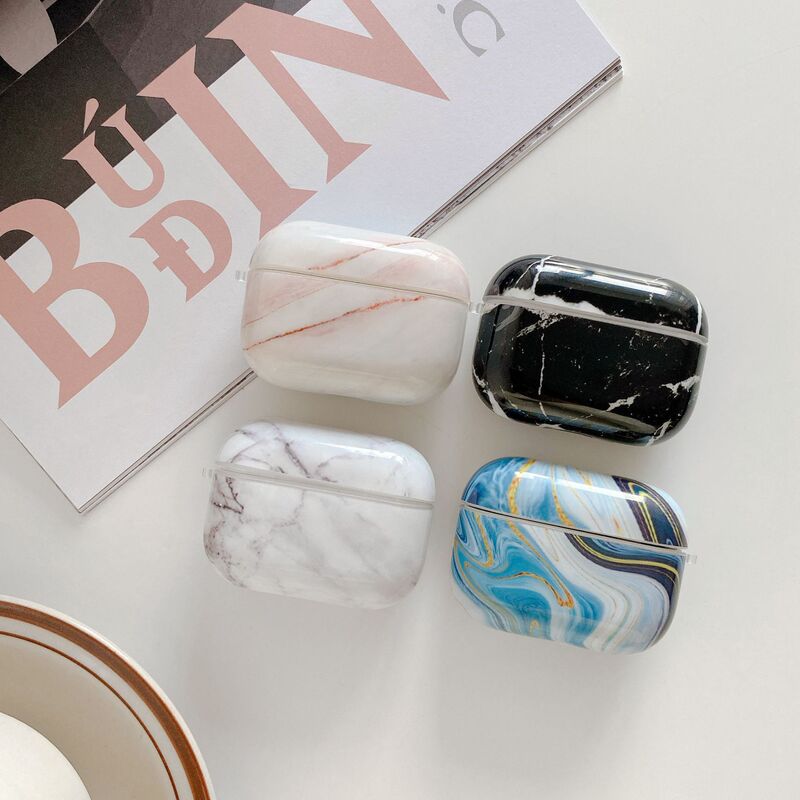 Cross-border new marble suitable for AirPods Pro protective case imd Apple 3 generation Bluetooth earphone case customization