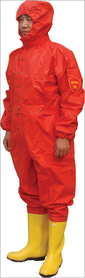 防化服生化耐酸碱工作服全封闭连体轻型重型 非一次性消防服防水