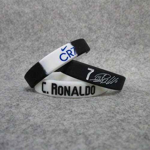 Juventus Football Ronaldo Real Madrid Signature Luminous Sports Bracelet Silicone Wristband Fan Accessories