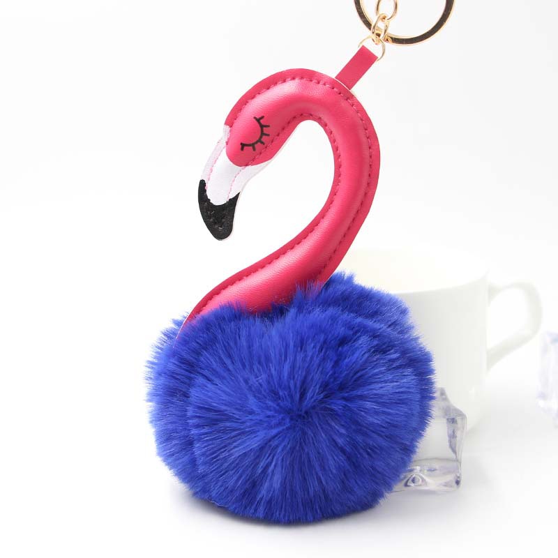 Holiday, Daily Occasion 1 Piece Plush Flamingo Bag Charms