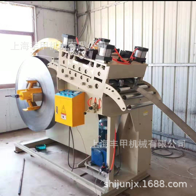 丰甲 4.5MM厚二合一放料整平机 二合一送料机 卷料自动放料压平机