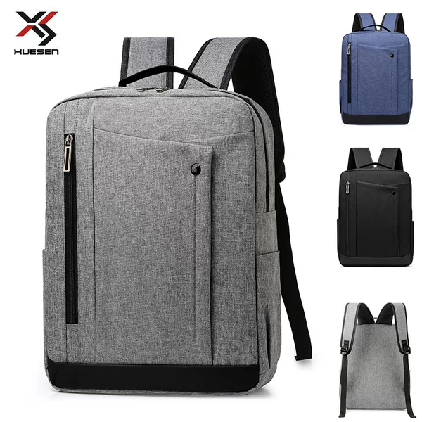Amazon backpack men solid color backpack men Oxford cloth laptop backpack manufacturers wholesale
