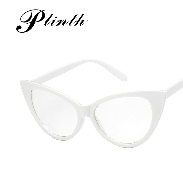 2019 New Vintage Cat's Eye flat mirror 77042 fashion frame College European and American avant-garde style glasses frame