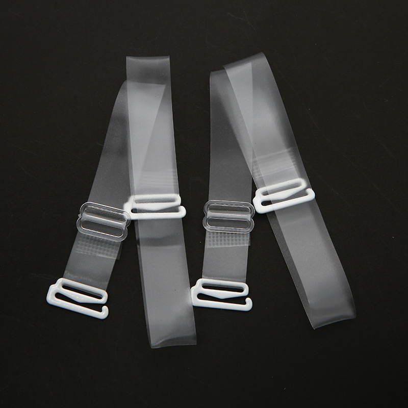Summer underwear strap, elastic anti-drop undergarment strap, 1.5cm transparent strap, invisible strap—wholesale from manufacturer.