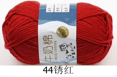 Пряжа Milk Cotton — моток 5-слойная средней крупности, 50 г, доступно 91 цвета