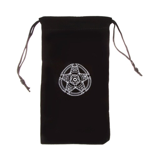 Six-pointed star tarot bag, tarot card bag, velvet drawstring bag, 19X10 cm, popular cross-border tarot accessories