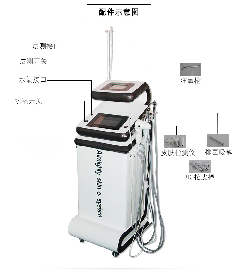 水氧仪器注氧仪美容院导入身体脸部补水嫩肤皮肤检测多功能美容仪