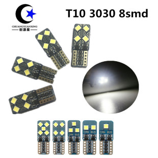 New foreign trade hot sale width light CANBUS T10 8SMD 3030 LED instrument light LED license plate light