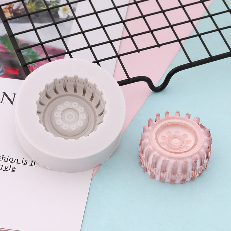 多款汽车轮胎摩托车轮胎液态硅胶模具翻糖蛋糕巧克力模具烘焙工具