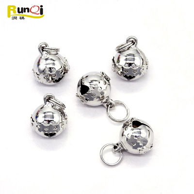 Cross border selling diy Jewelry parts Metal Crafts Pendants Christmas Pets one word lace Small bell