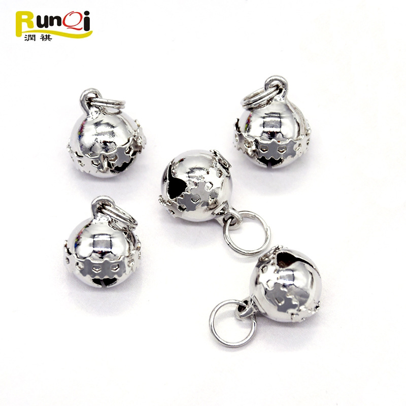 Cross border selling diy Jewelry parts Metal Crafts Pendants Christmas Pets one word lace Small bell