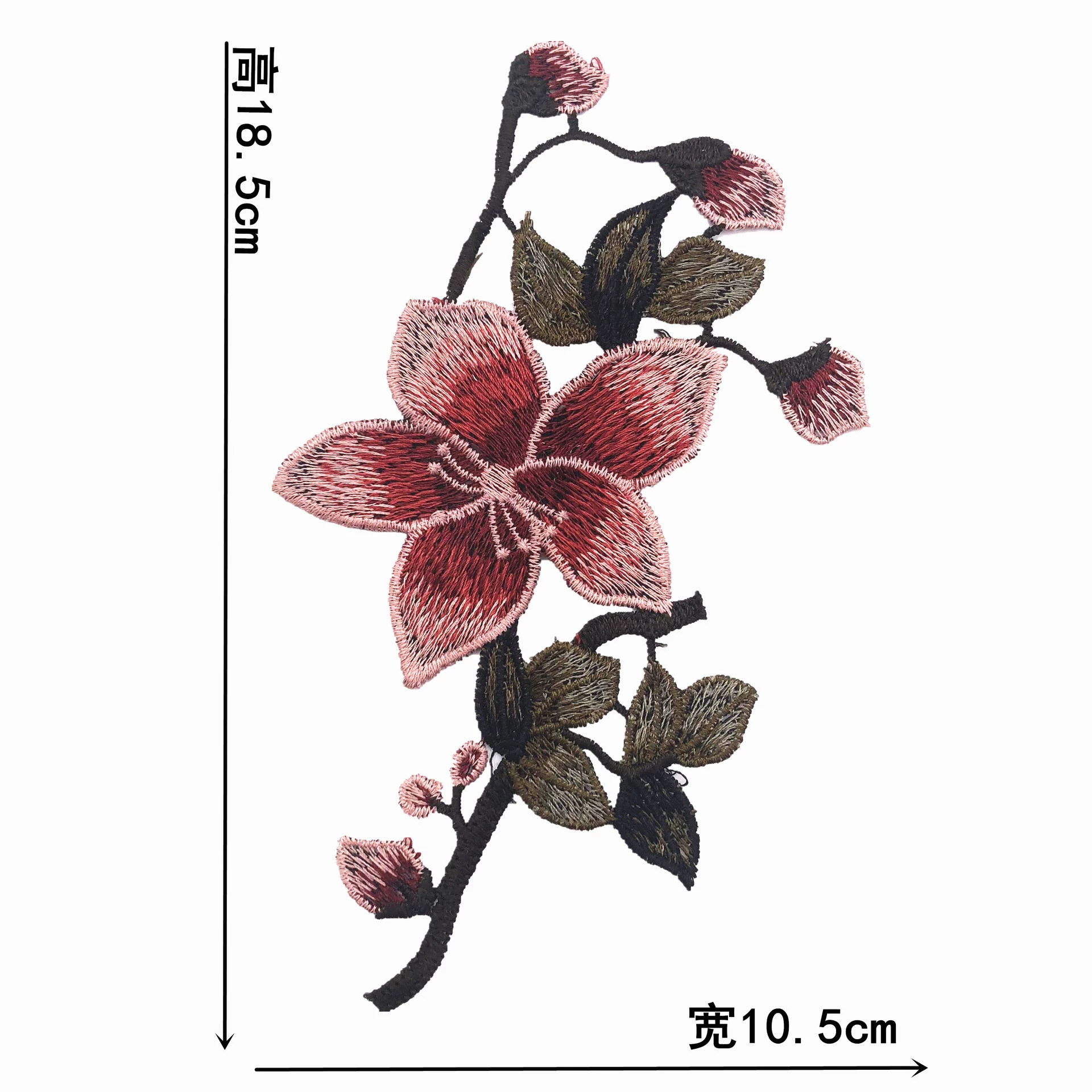 Fashionable dress, cheongsam, decorations, cloth, sticker, Chinese style, with embroidery, flowered