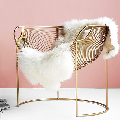 Northern Europe golden Net Red bedroom backrest Single person sofa modern studio couture Front Small sofa deck chair