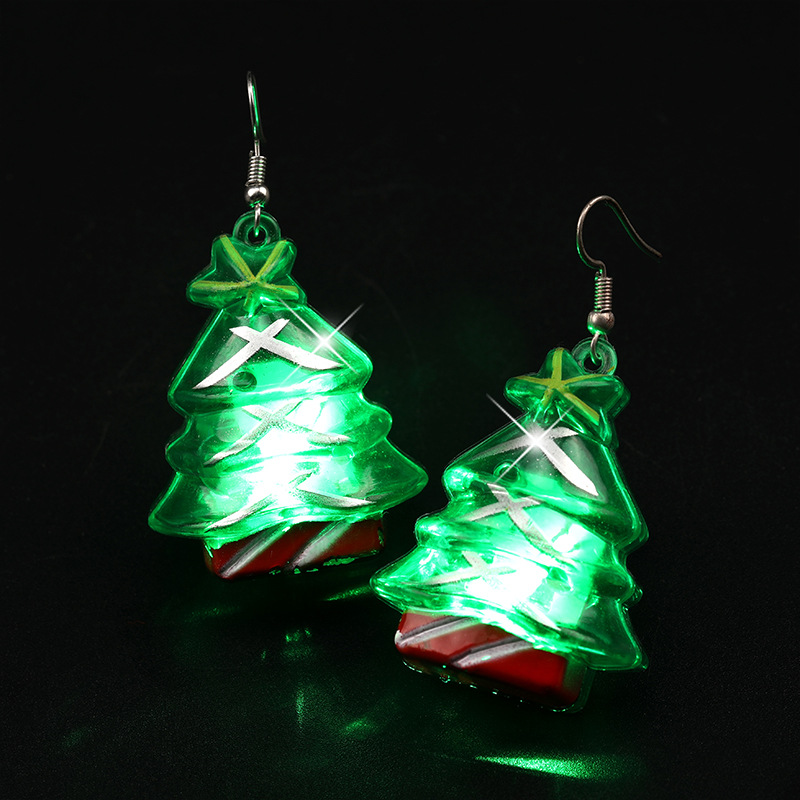 Christmas Simple Style Christmas Tree Plastic Festival Earrings 1 Pair display picture 3