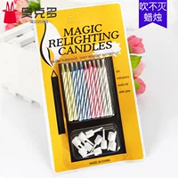 Бесконечная свеча для дня рождения, креативная игрушка, магические реквизиты