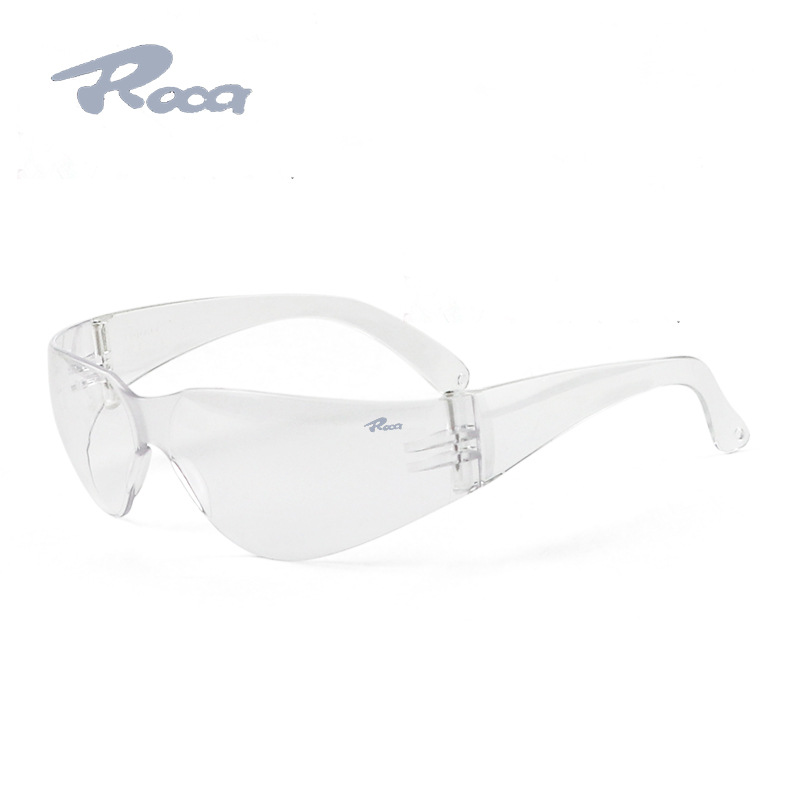 正品罗卡Roca TF12透明防护眼镜现货户外骑行旅游防冲击劳保防风