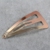 456789 cm Guangzhou -produced round head Lattic color, color -plated gold -plated children hair clip folding sea sandwich water droplet clip BB clip