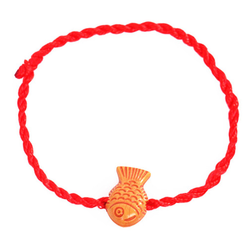 Hot-selling items at street stalls: big fish red rope braided children's bracelets for the year of birth, wholesale promotional small gifts, gift bracelets