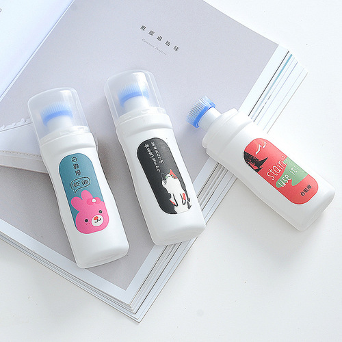 White shoe cleaner, whitening, decontamination, whitening, yellowing, shoe polishing artifact, shoe brush, whitening and cleaning white shoes